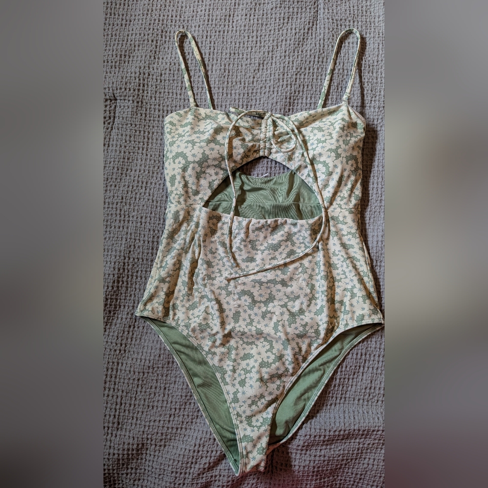 O'Neil Floral Piece Swimsuit - Green